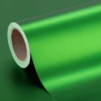 Premium Green Satin Chrome Metallic Vinyl Wrap Film Roll Self Adhesive Decal Car Wrapping DIY Easy to Use Air-Release