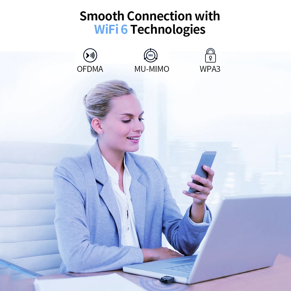 Bluetooth 5,4 Wi-Fi адаптер 900 Мбит/с Беспроводная сетевая карта WiFi 6 USB-ключ 2,4G 5G двухдиапазонный Wi-Fi-приемник для ПК, ноутбука, Windows