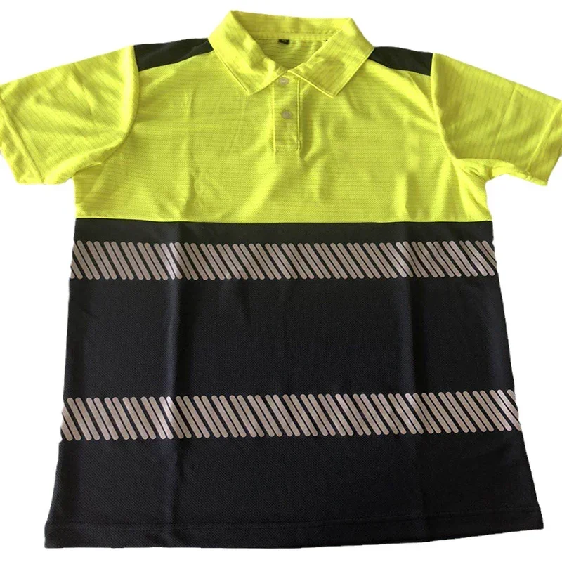 

Safety Short Sleeves Polo Shirt, Reflective Stripes, Multiple Colors, Construction, Workwear T-shirts for Women and Men