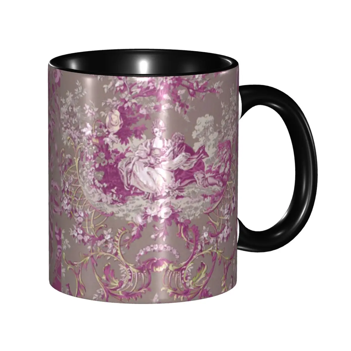 

Custom Toile De Jouy Mug DIY Vintage French Ceramic Tea Milk Coffee Cups