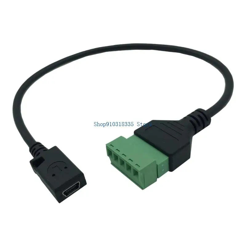  Mini USB 5Pin Male/Female To 5Pin Terminal Adapter Cable Screw Fixed Solderless