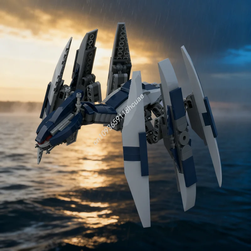254 детали MOC Star Battle: Модель-конструктор Star Surveyor класса Ackley, идея для рождественского подарка, игрушки-кирпичики для детей