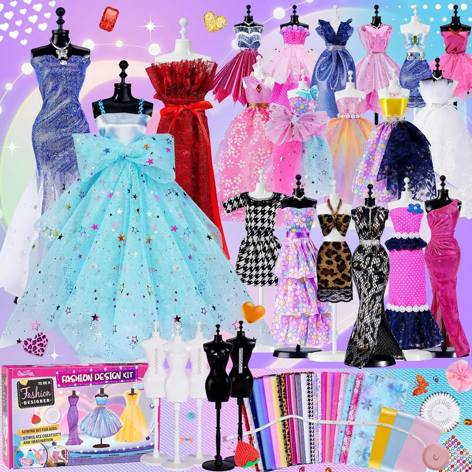 Ensemble de robe formelle de princesse DIY fait à la main – Cadeau de jouet parfait pour les filles