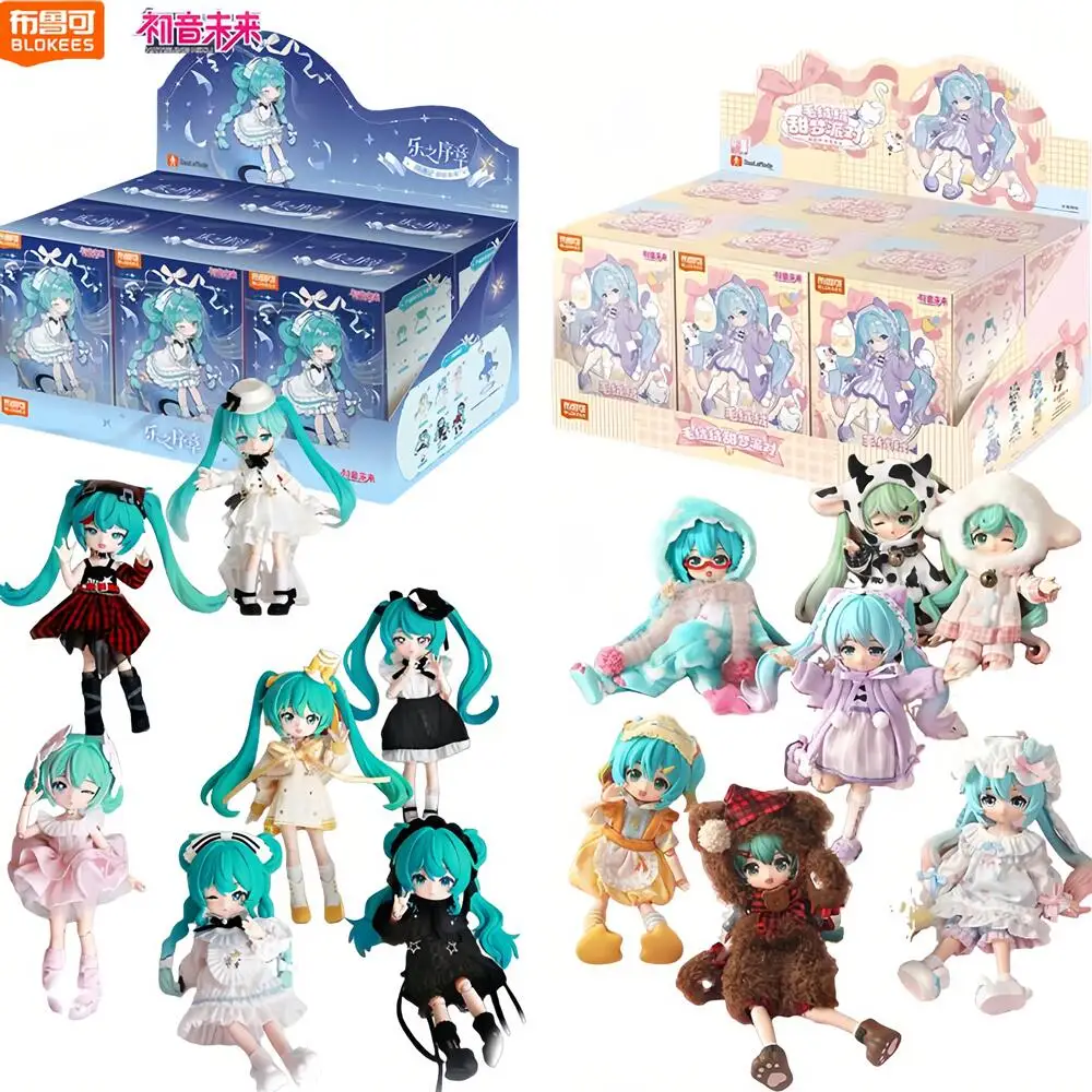 blokees-オリジナル-初音ミク-wave1-wave2-シリーズ-ボールジョイントドール-6個セット-かわいいデスクオーナメント-モデルおもちゃ-誕生日プレゼント