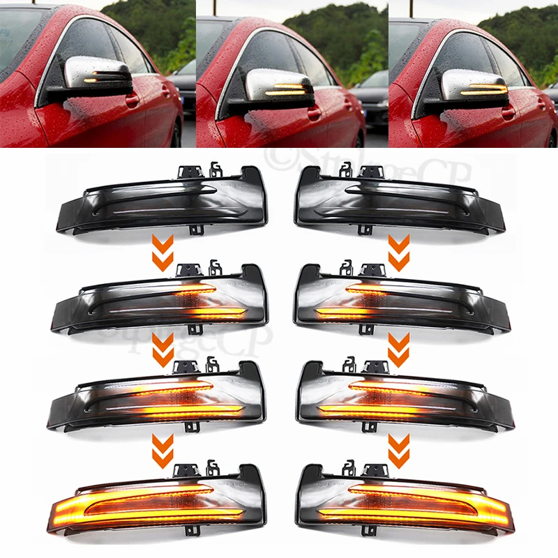 

For Mercedes-Benz W176 W246 W204 W212 C117 X156 LED Dynamic Turn Signal Light Flasher Flowing Water Blinker Flashing Light