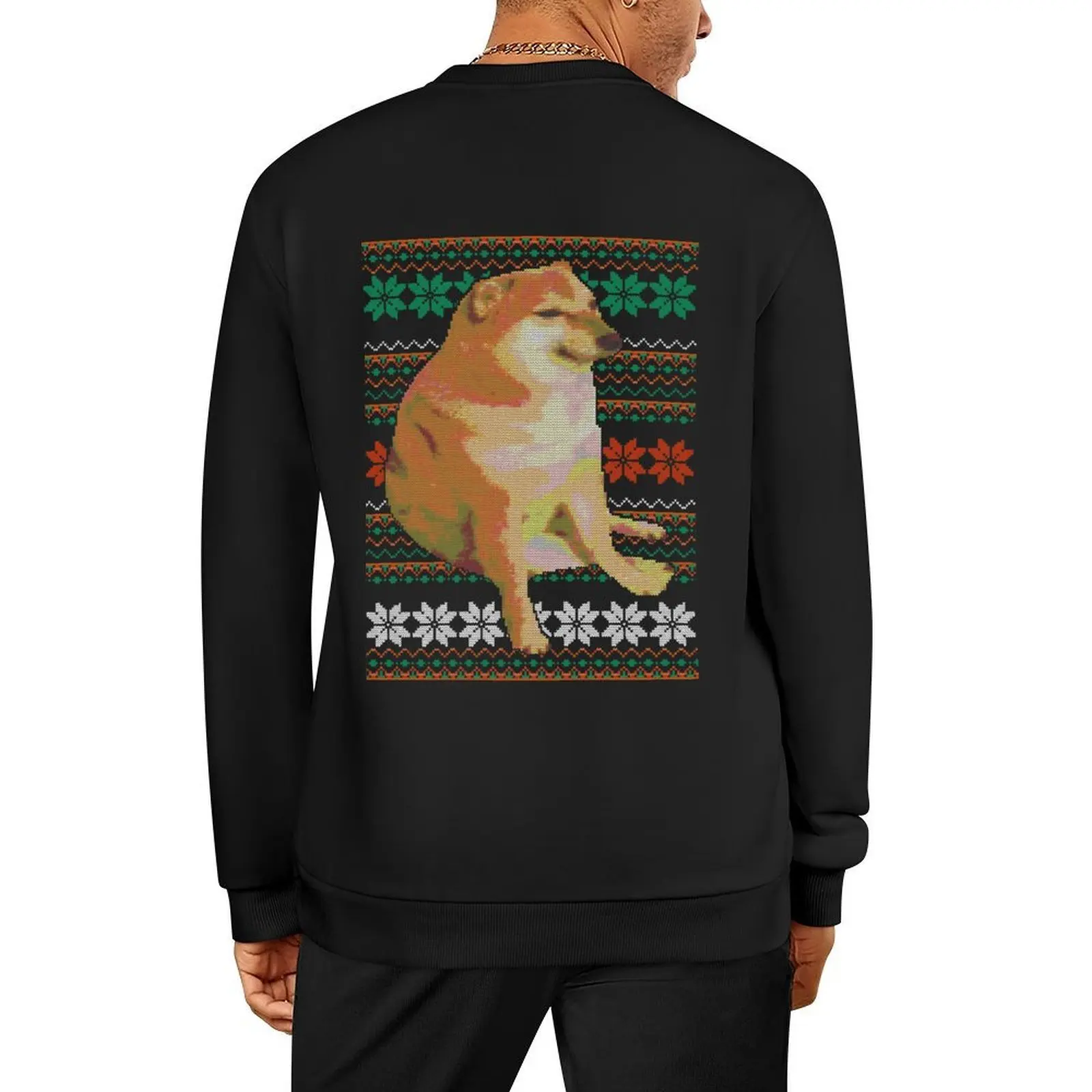 

Cheems Doge Ugly Christmas Sweater Pullover japanese style autumn clothes tracksuits korean autumn clothes pullover
