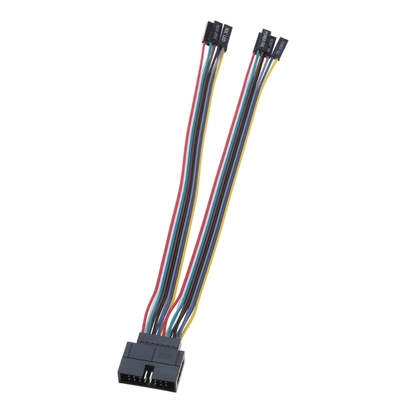 16PIN naar 2Pin Super Micro Chassis Voorpaneel Adapter Serverkabel 1007 24AWG