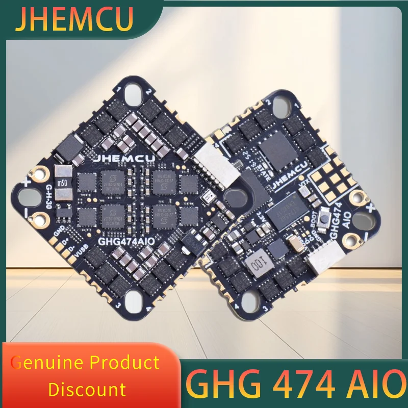 

JHEMCU GHG 474 AIO G474 F4 2-6S AIO Brushless ESC for F4-style FPV Racing Drones with 2-6S Power Systems