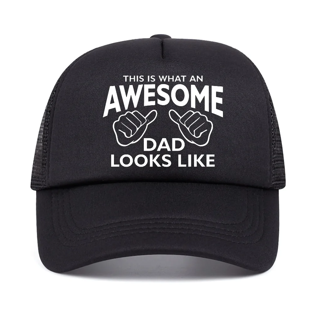 AWESOME DAD This Is What An Dad Looks Like MENS baseball cap summer breathable Sunscreen Hat casual mesh trucker golf dad hats