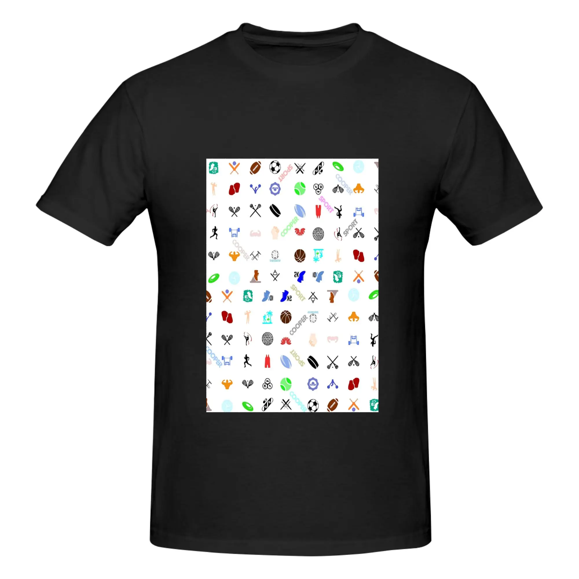 Funny Athletic Mosaic Graphic Men's Printed T-Shirt Unisex T shirtShirt