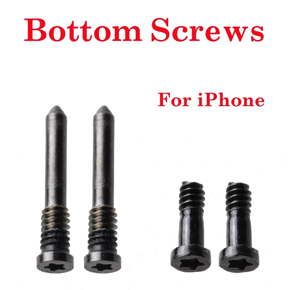 10-100Pcs Screw For iPhone 5S 5G 6 6S 7 8 Plus X XR XS 11 12 13 14 Pro Max Back Cover Dock Connector 5 Point Star Bottom Screws