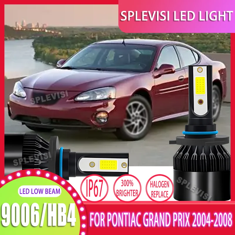 

Reliable LED Headlight Upgrade Low Beam 9006 HB4 IP67 Waterproof 60W 6000LM 12V For Pontiac Grand Prix 2004 2005 2006 2007 2008