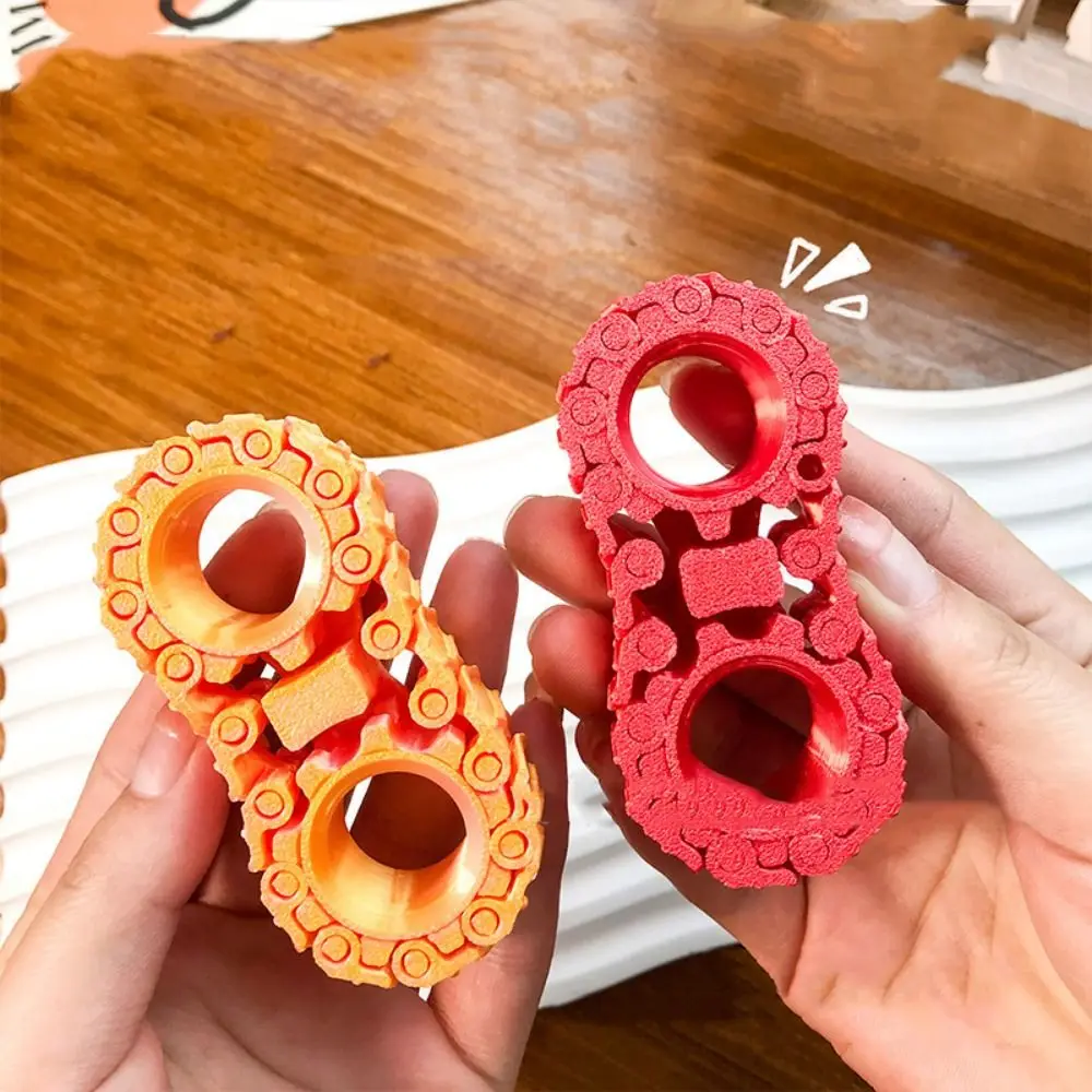 Spinning Top Sprockets Fingertip Gyro Fingertip Sprocket Durable Bike Chain Gear Fidget Diy Metal Wheel Gear Chain Gyroscope
