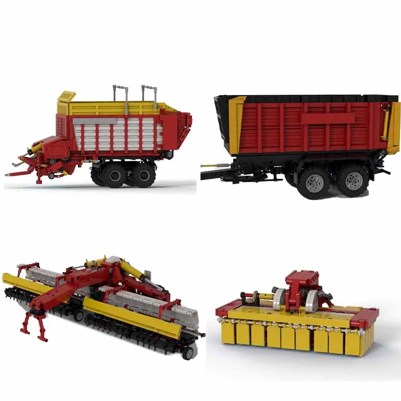 

Модель транспортного средства-трактора сельскохозяйственной техники, игрушка-строительный блок для газонокосилки, подарок на день рождения, детский рождественский подарок