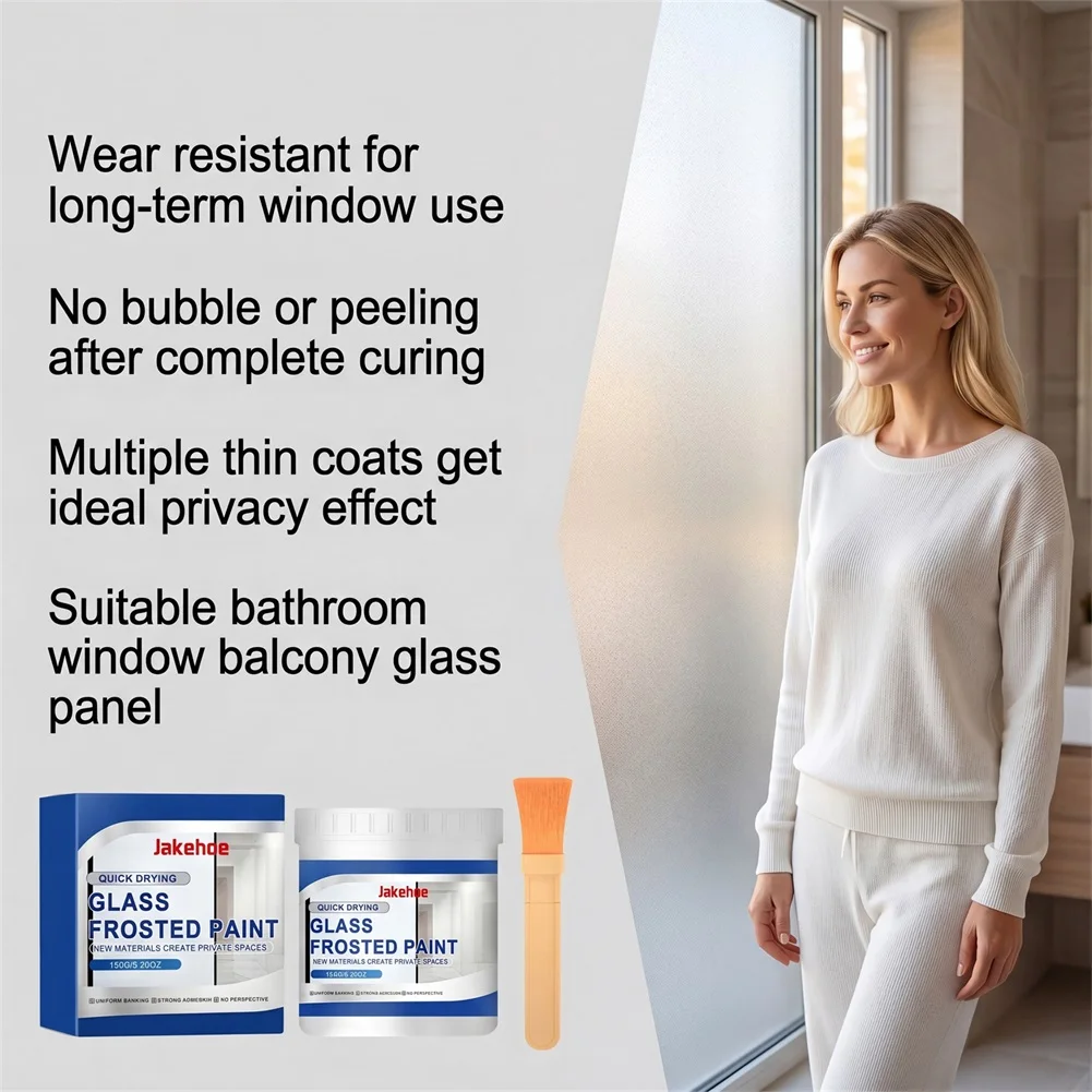 Bathroom Window Privacys Screen Paint Permanent & Weather-Resistant Kitchen Cabinet Glass Refurbishing