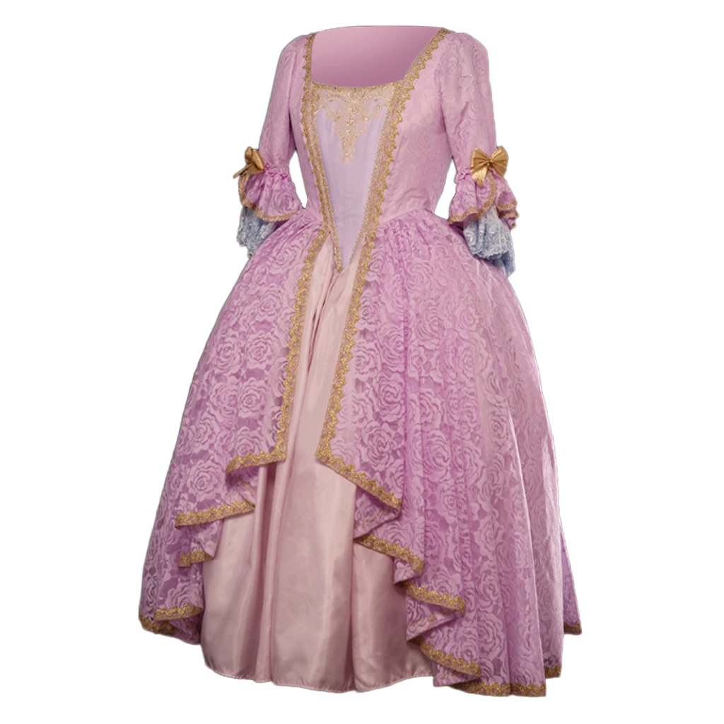 Victorian Renaissance Royal Court Rococo Ruffle Wedding Dress Medieval Regency Tea Party Duchess Ball Gown