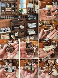 Dollhouse Furniture Mini Sewing Machine Workbench Ob11 Scene Mini Table Bjd Tailor Workshop Decor New Diy Miniature Dollhouse