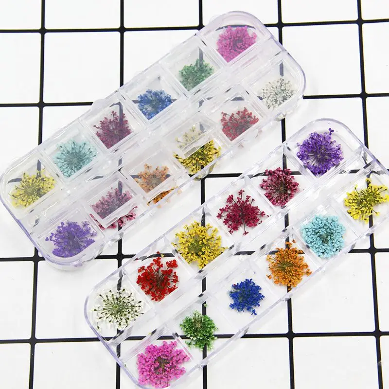 24 Pieces Real Dried Pressed Flowers Epoxy Resin Mold Fill Accessories for Resin Casting Resin Jewelry Making Projects