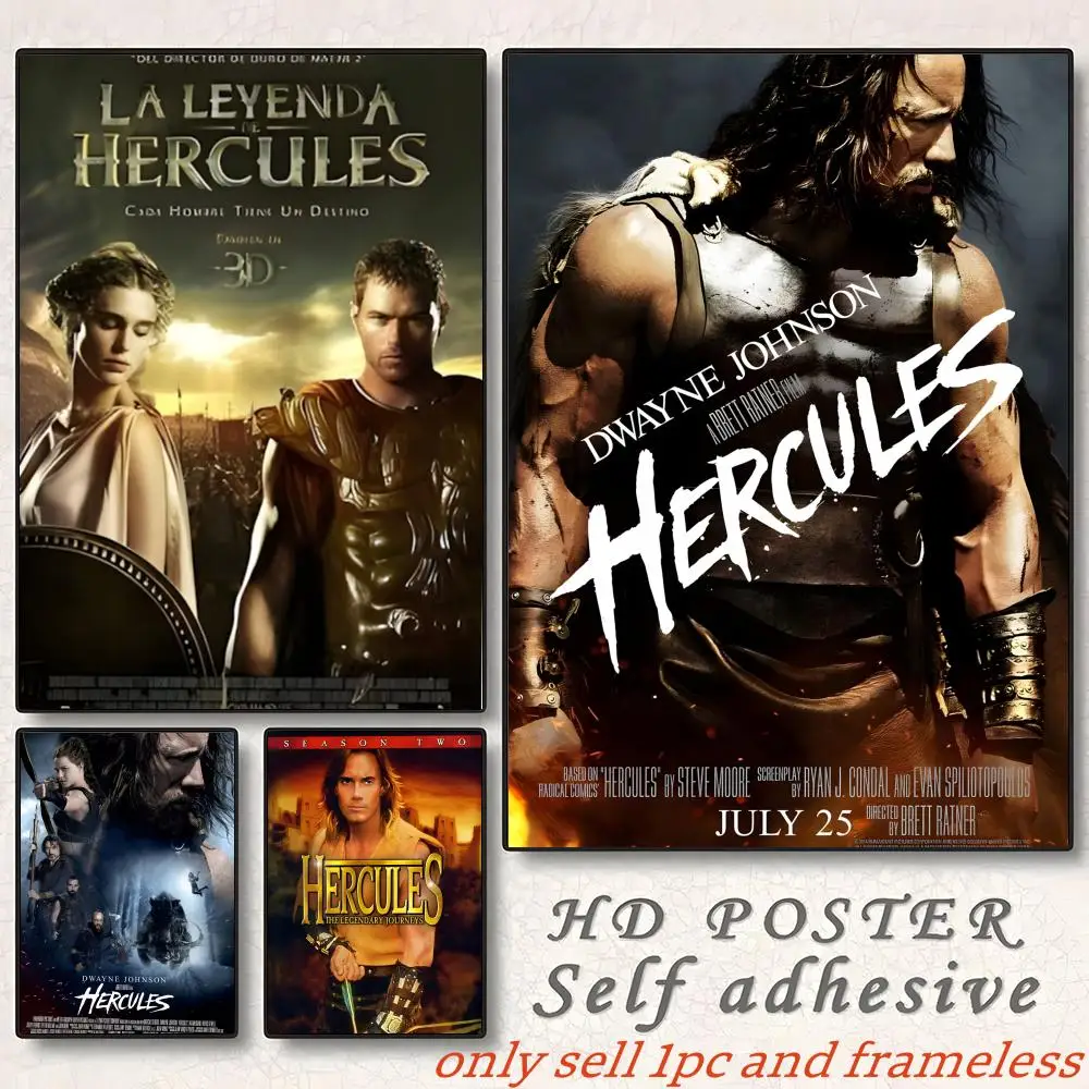 Action-adventure fantasy film H-Hercules Poster Self-adhesive Painting with prints Home bedroom living room decoration