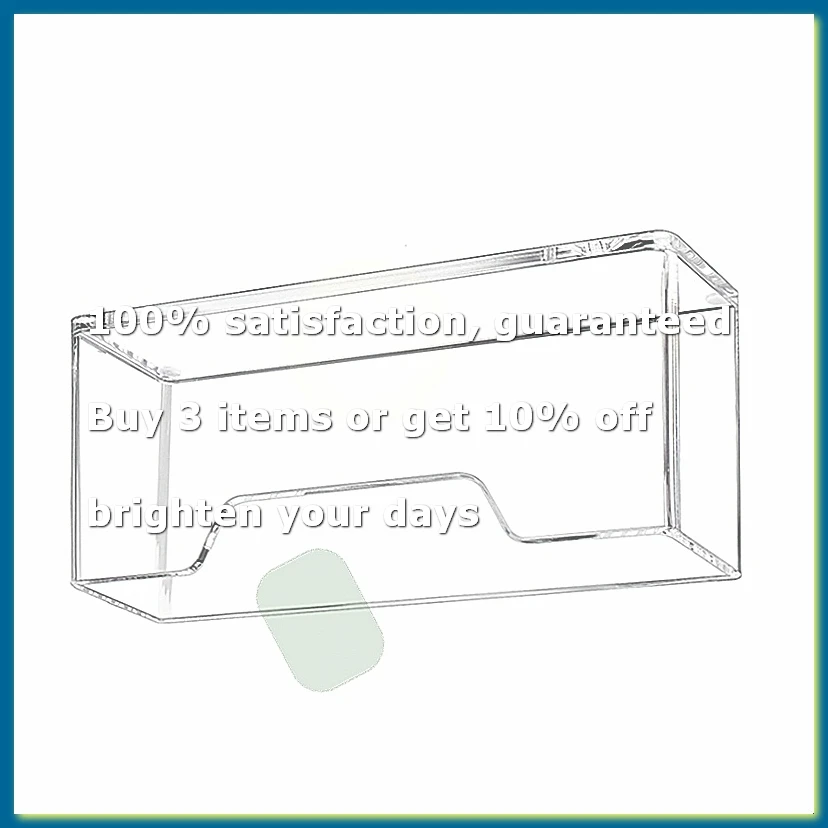 Acrylic Napkin Holder, Vertical Waterproof Splashing Napkin Holder for Bathroom, Paper-Towel Holder for Table, Kitchen