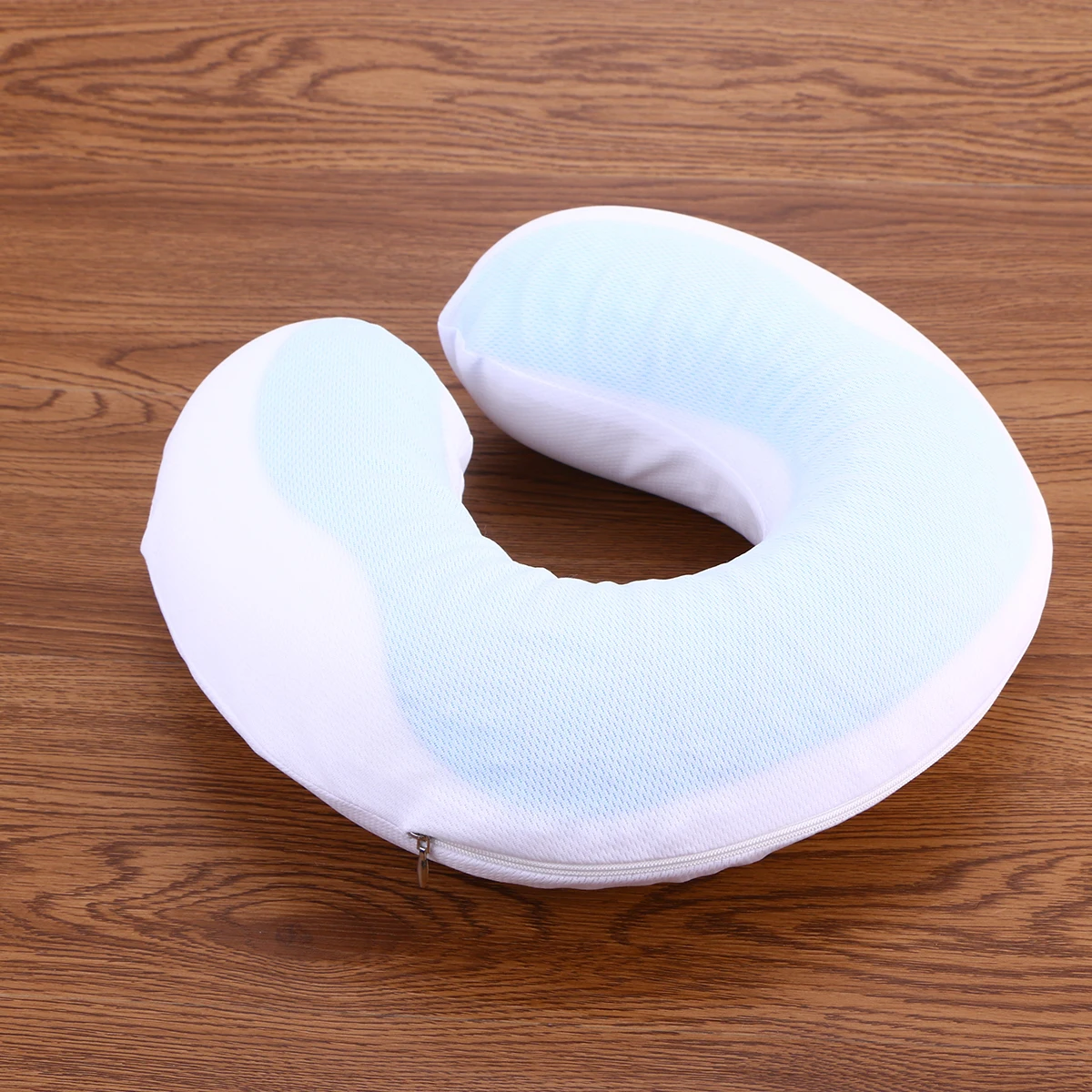 

Gel U-Shaped Neck Pillow for Travel Office Use Memory Foam Portable White Pillow