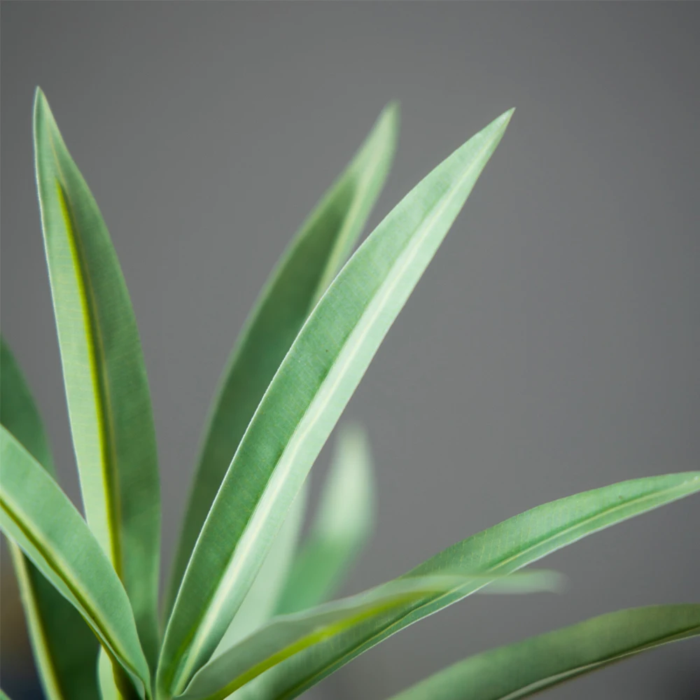 70–115 cm großer künstlicher Olivenzweig, gefälschter Palme, Kunststoff, Dracaena-Pflanzen, tropische Lilie, Bambus, für Heim- und Gartendekoration – Detail 5