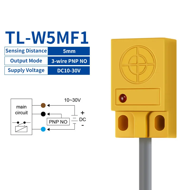 Näherungsschalter 3-Draht TL-W5MC1 TL-W5MC2 TL-W5MF1 5mm Induktiver Näherungssensor Detektionsschalter DC 6-36V NPN PNP