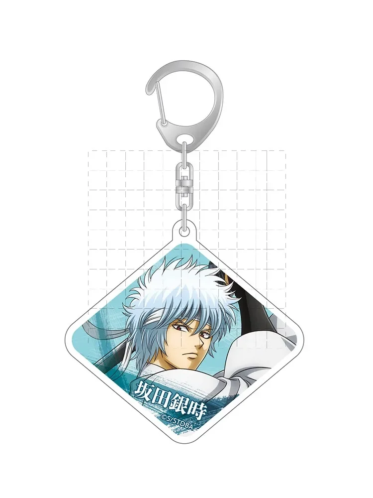 Gioco Hijikata Toshirou Okita Sougo Takasugi Shinsuke Portachiavi Bambola Anime Sakata Gintoki Acrilico Portachiavi Ciondolo Regalo