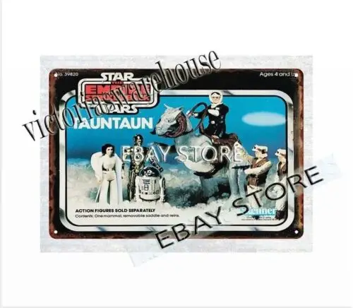 1980 TOY THE EMPIRE STRIKES BACK TAUNTAUN metal tin sign wall art
