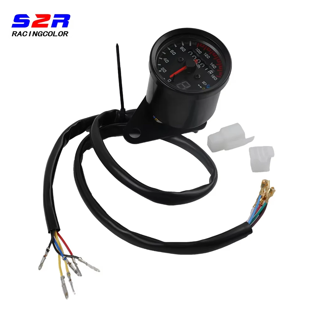 

New Vintage Style Motorcycle Speedometer Universal Digital Dashboard with Gear Position Indicator LED Backlight Accessories