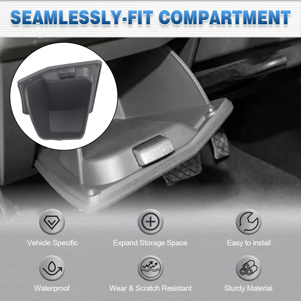 

For Audi A3 S3 RS3 2022-2025 pre-facelift Car Central Left Driver Side Storage Box Console Storage Glove Box Holder