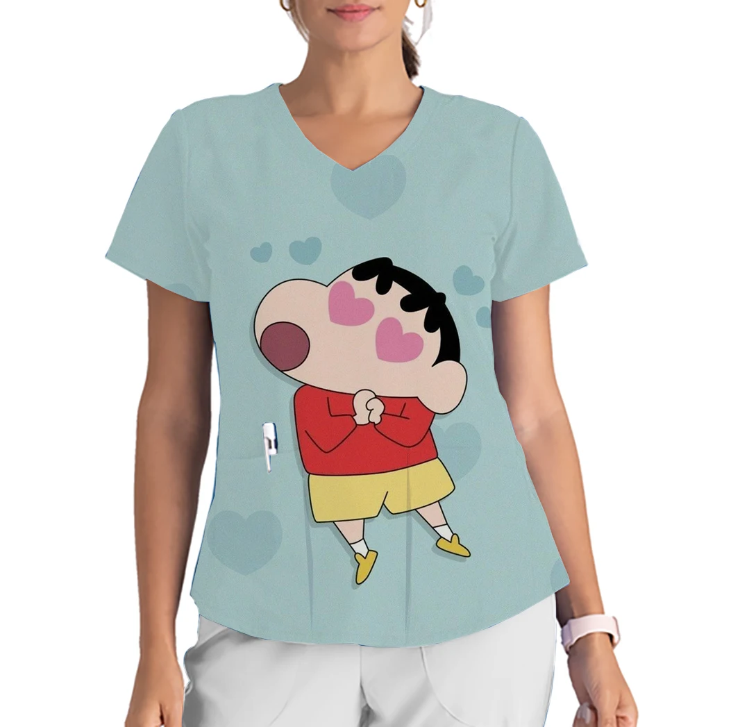 High quality 3D cartoon element printed short sleeved top T-shirt for women and men in spring and summer care clothing