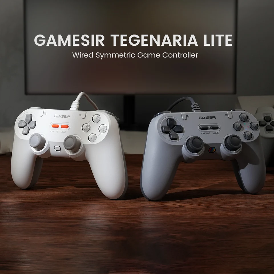 GameSir Tegenaria Lite T3 Lite Control con Cable con Joysticks Hall Effect y Frecuencia de 1000Hz Diseño Retro para PC Switch iOS 2