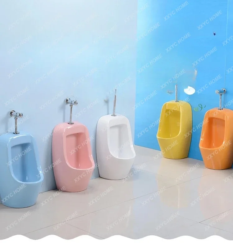 Children Urinal Wall-Mounted Floor-Mounted Urinal Funnel Ceramic High Temperature Colorfast