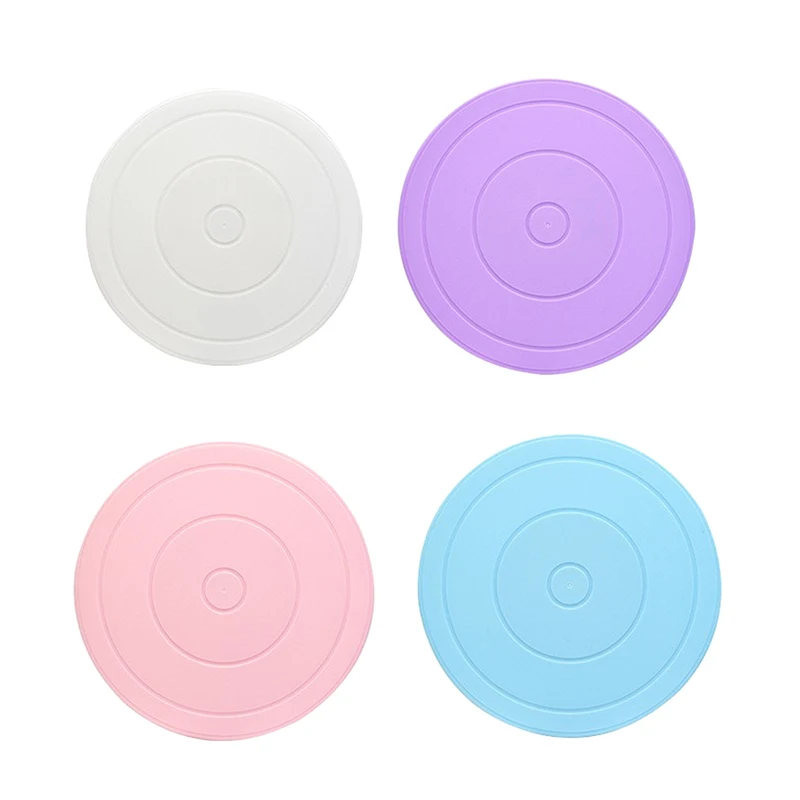 1pc Plastic Cake Plate Turntable Rotating Anti-skid Round Cake Stand Cake Decorating Rotary Table Kitchen DIY Pan Baking Tool