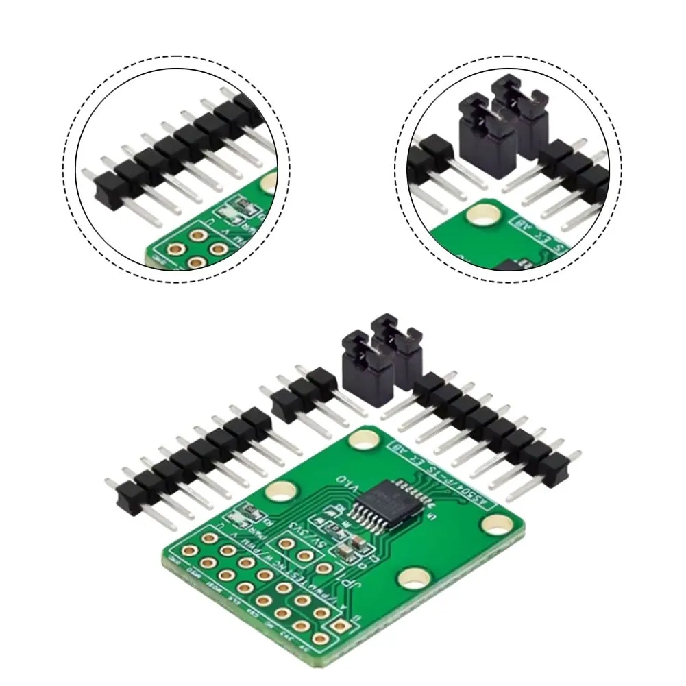 لسهولة التكامل 2.81*2.23 سنتيمتر AS5047P مستشعر موضع التشفير تصميم مدمج تشغيل الجهد المزدوج سهل التركيب