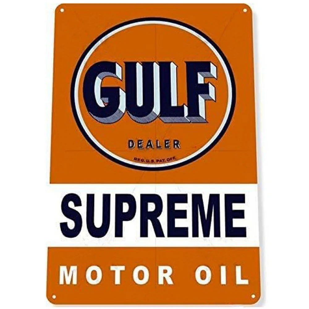 Metal Tin Signs Gas Motor Oil Wall Decoration Plaque Vintage Art Poster Iron Painting for Man Cave Home Cafe Garden Club Bar