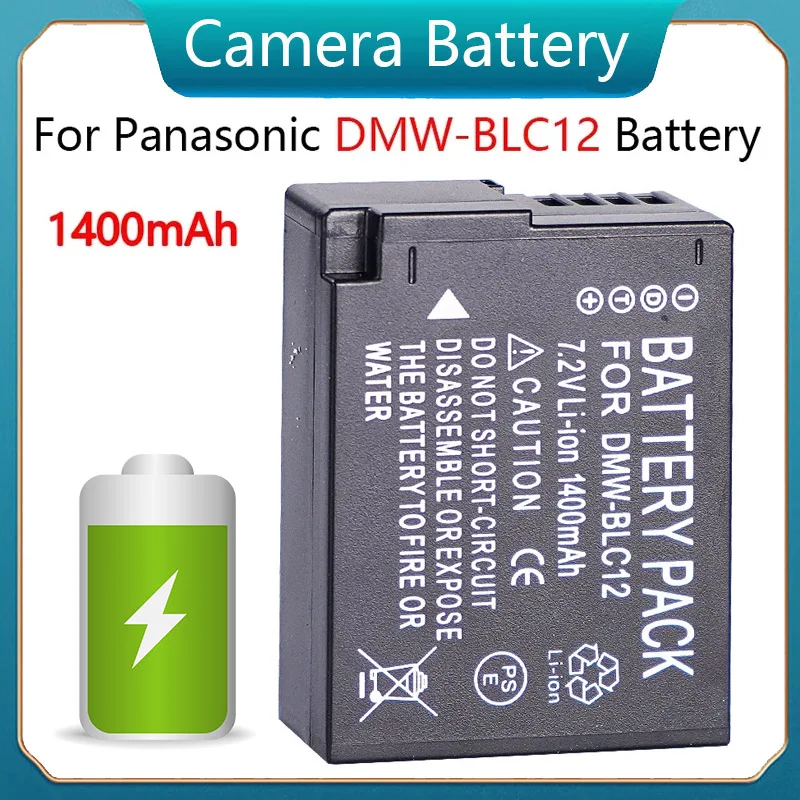 Wysokiej jakości bateria 1400 mAh DMW-BLC12 do Panasonic Lumix DMC-FZ200, DMC-FZ300, DMC-FZ330, DMC-FZ1000, DC-FZ10002, DMC-FZ2000