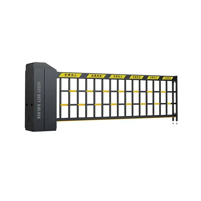 Barrier Gate Fast Open Power 200W Heavy Fence with Grid Automatic Barrier Gate Parking Barrier Entrance Exit Large