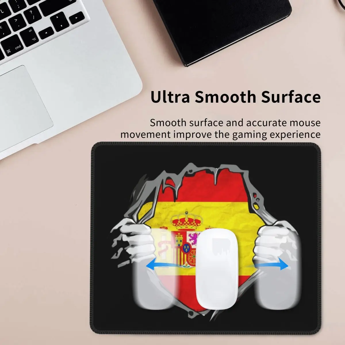 

Национальный флаг. Испания. Коврик для мыши, компьютерная клавиатура, коврик для мыши, игровой ПК, ноутбук, настольный коврик, офисные аксессуары, настольные коврики