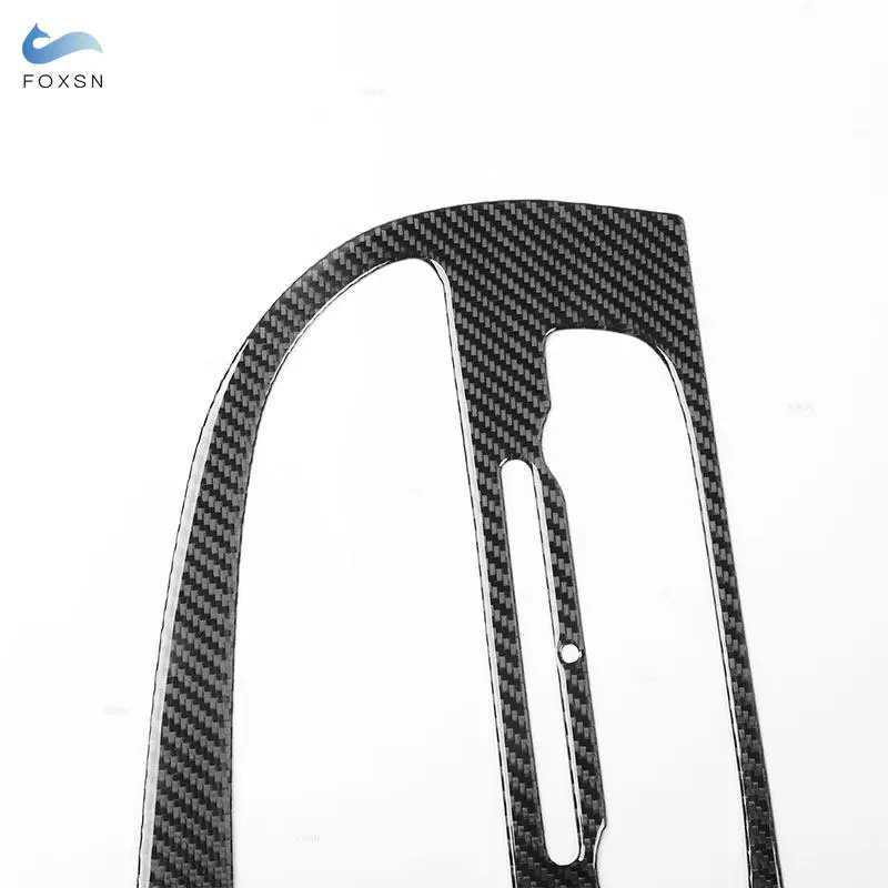 Carbon Fiber Car Central Radio Navigation AC CD Control Panel Frame Trim For Seat Leon 2005 2006 2007 2008 2009 2010 2011 2012 - Image 3