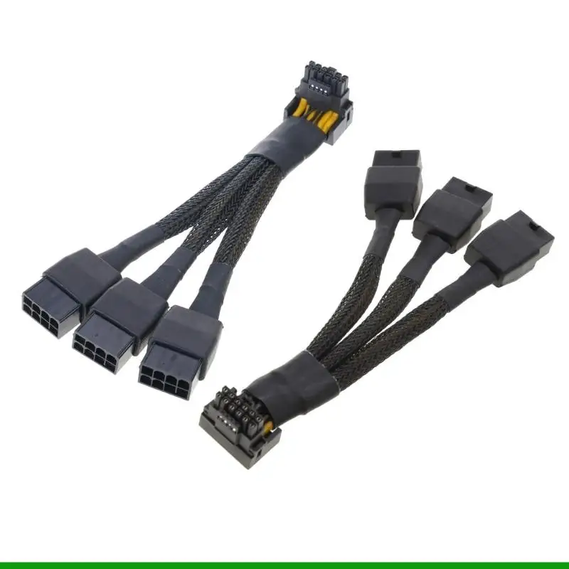 U55C 3x8pin 8PIN to 16Pin 12VHPWR GPU Cable 16Pin 12+4Pin Power Supply Adapter GPU Power Cable 16Pin Connector GPU Extension