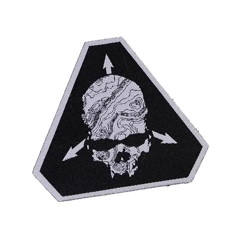 TAD Mission abilità emblema Hook & loop Tactical Morale Badge Skull Military Patch scheletro triangolo fascia da braccio ricamo sui vestiti