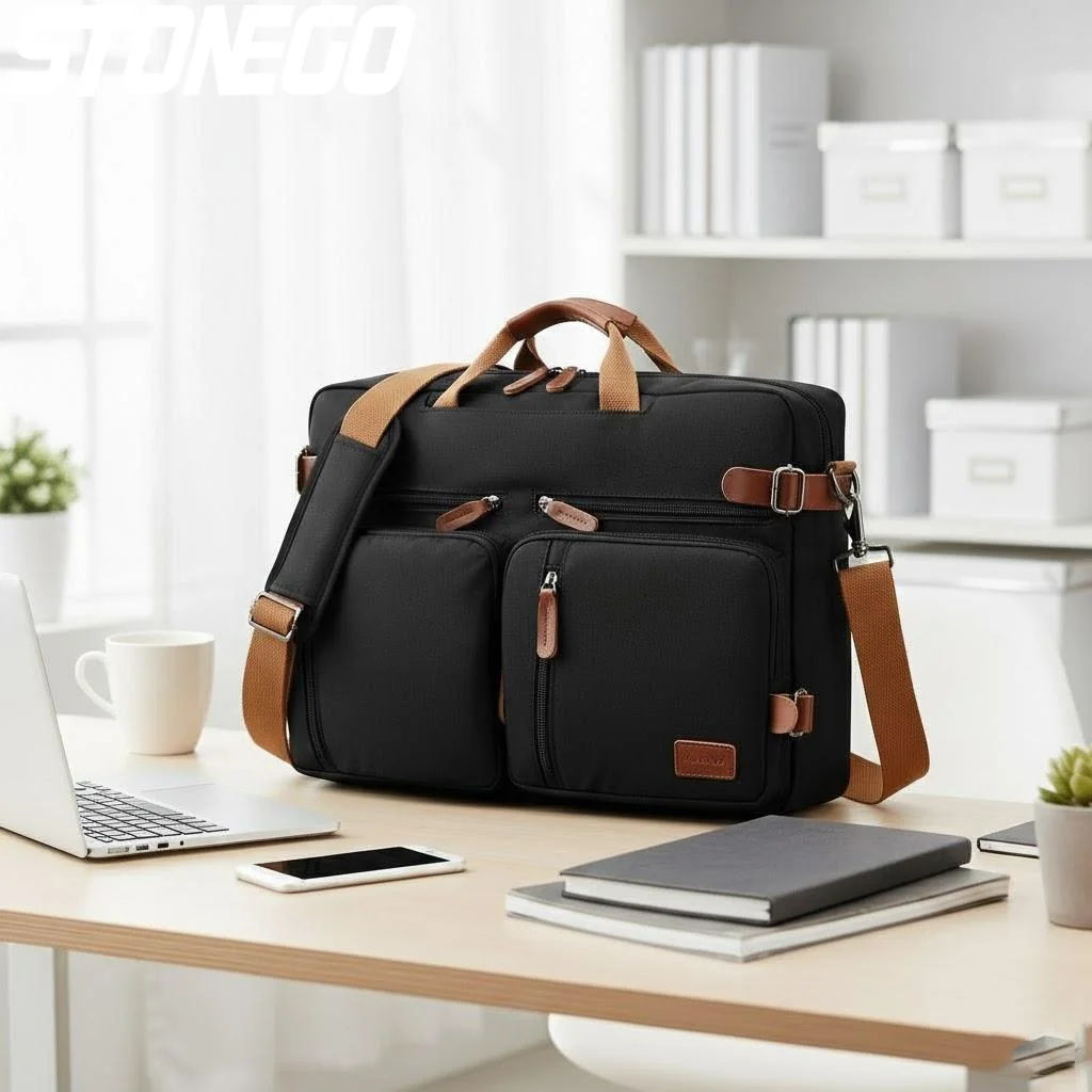 

Men Laptop Backpack Convertible Messenger Shoulder Bag Business Travel Briefcase 156 173 Inch
