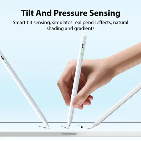 For Apple Pencil Stylus For iPad A16 Air 11 5 4 Pro 11th 13 12.9 M4 M3 M2 Pens 10 9 10th 9th Generation Mini 7 6 2025 Touch Pen