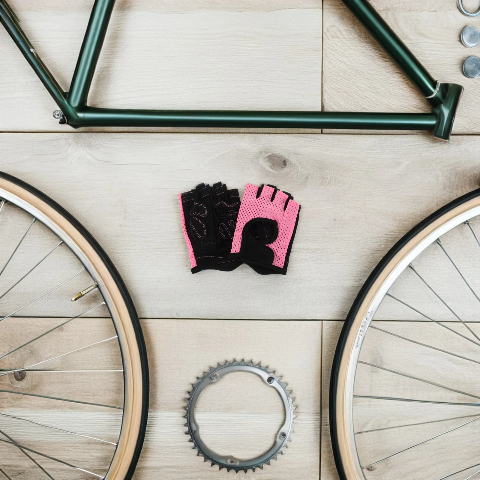 

1 Pair Exercise Gloves Breathable Anti-Slip Half Finger For Men Women Fitness Sports Outdoor Cycling Mountain Bike Gym Workout