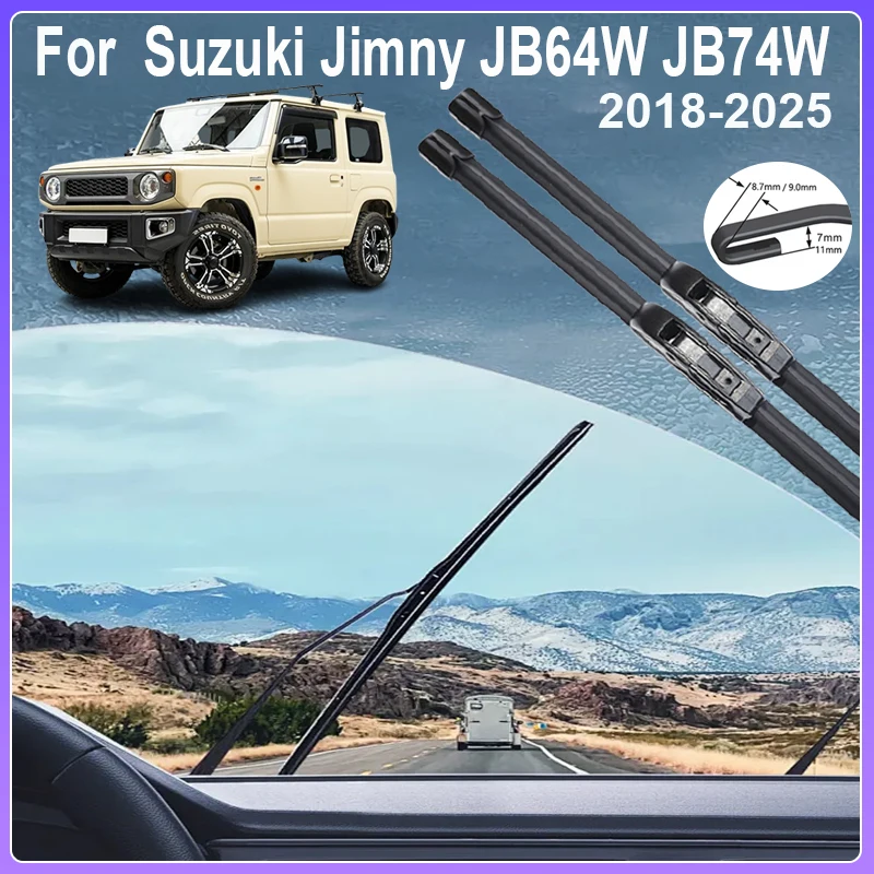 

Car Windscreen Wiper For Suzuki Jimny Sierra JB64W JB74W Accessorie 2018 2019~2025 Window Windshields Wiper Blade Silent Brushes