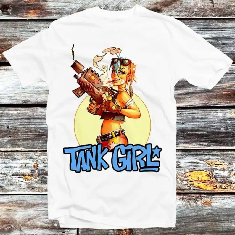 Tank Girl Naughty Poster T Shirt Vintage Retro Cool Gift Mens Womens Unisex Cartoon Anime Top Tee B326