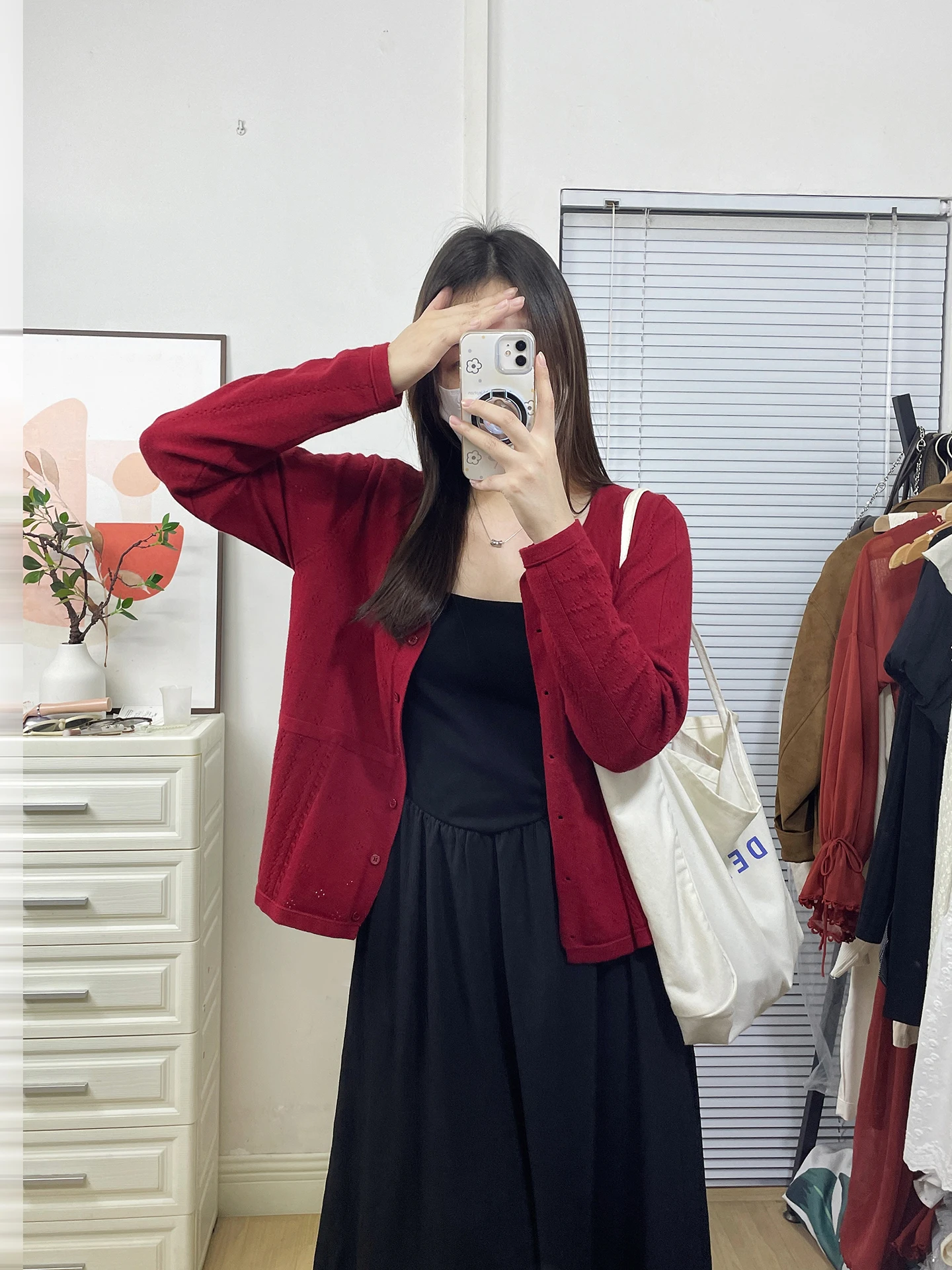 

Женский вязаный кардиган большого размера, свободного кроя, с ажурными элементами, из мягкого полиэстера, весна 2026, модная повседневная короткая верхняя одежда