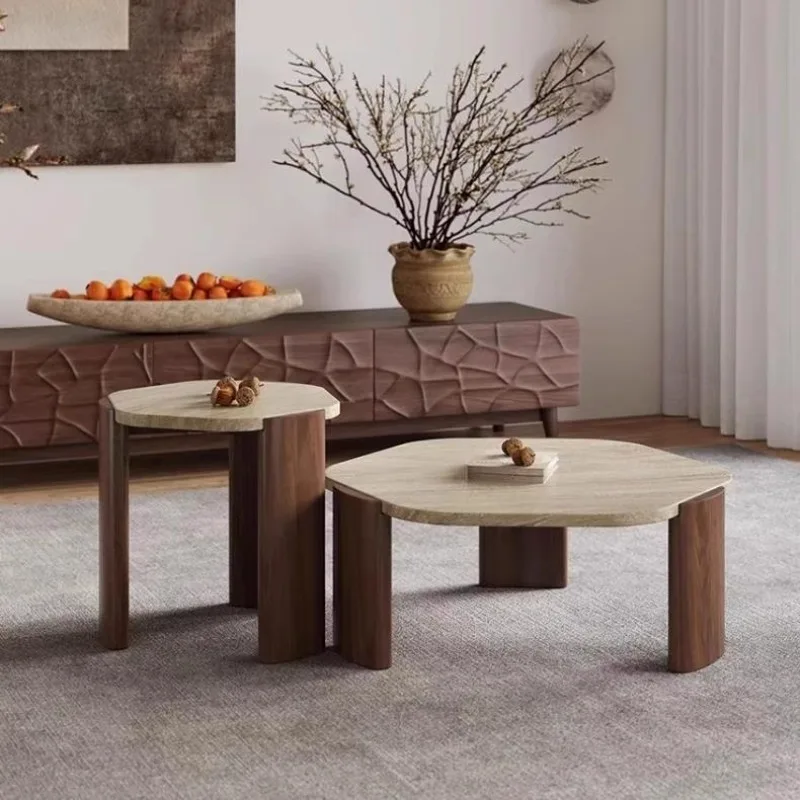 

Standing Stone Modern Coffee Tables Irregular Large Lounge Entryway Side Table Luxury Senior Sense Mesa Auxiliar Home Furniture